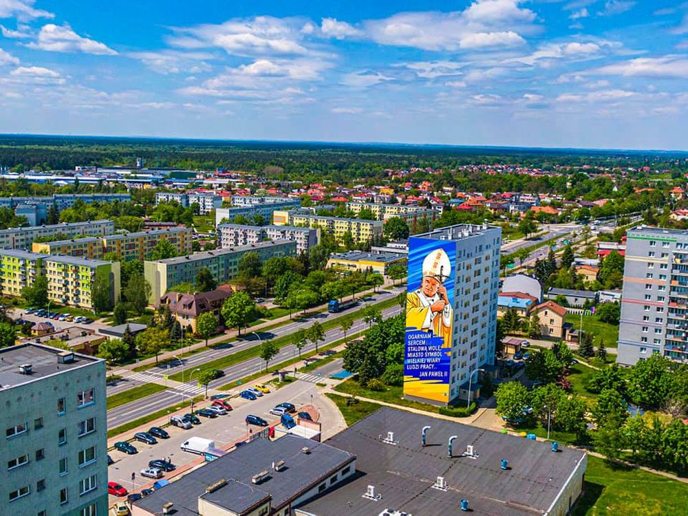 W Stalowej Woli powstanie gigantyczny mural ku pamięci Jana Pawła II - Zdjęcie główne