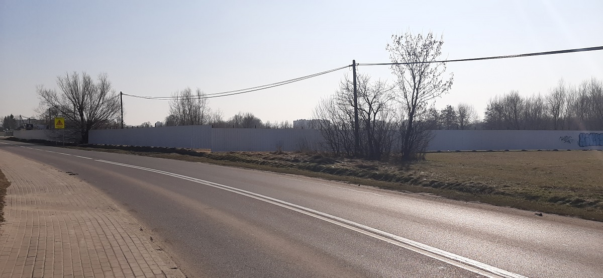 Ogrodzenie pomiędzy ul. Kwiatkowskiego i Żwirownią