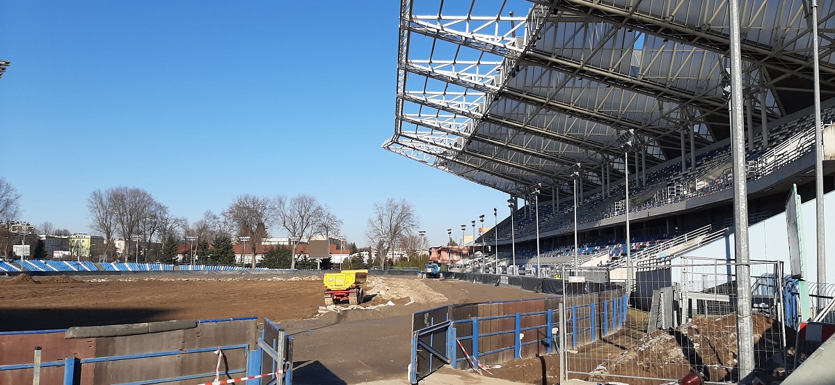 Zdjęcia z remontu Stadionu Miejskiego w Rzeszowie