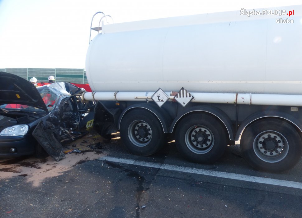Wypadek na autostradzie A4