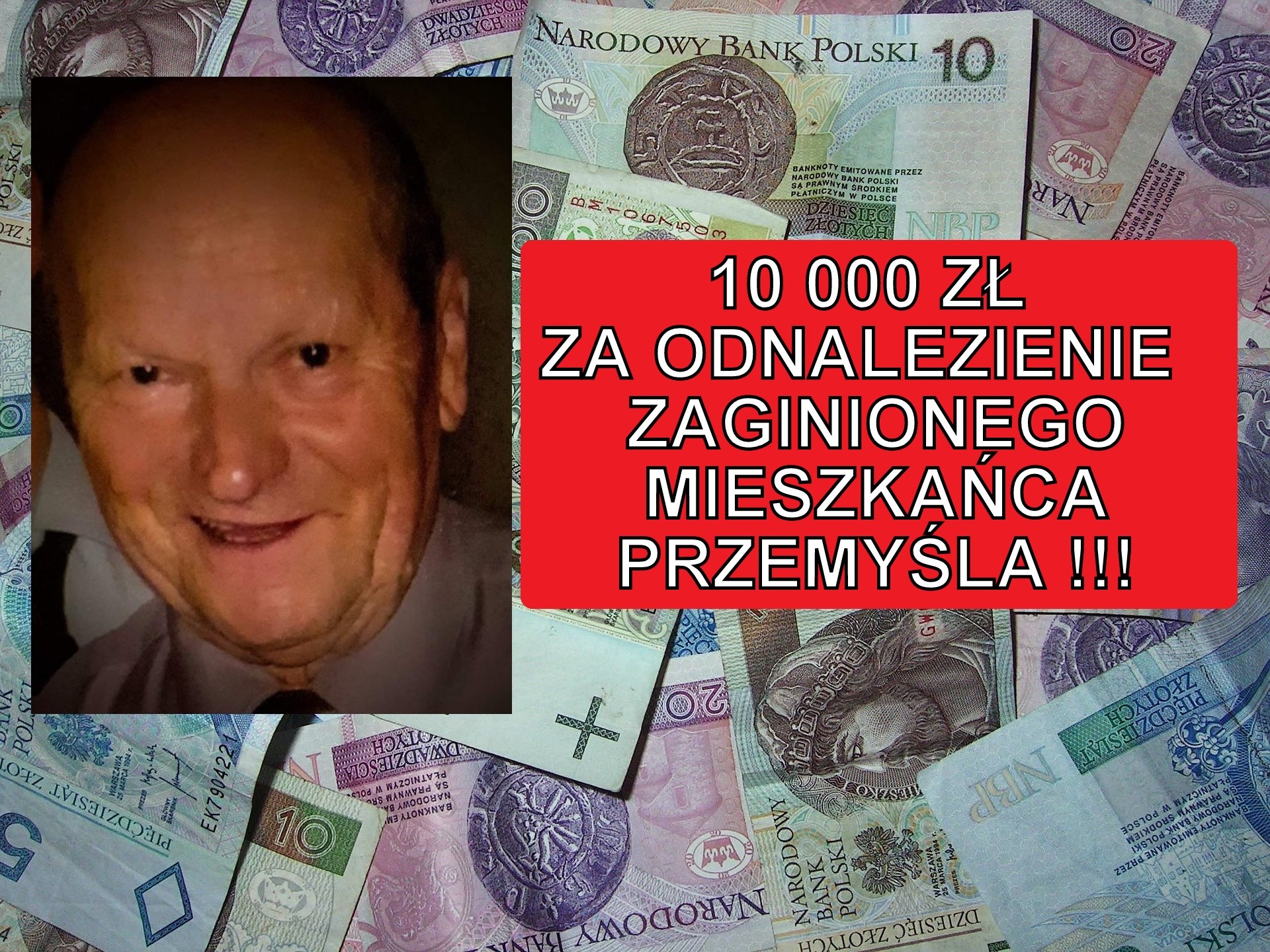 Jest nagroda pieniężna za pomoc w odnalezieniu zaginionego mieszkańca Przemyśla! - Zdjęcie główne