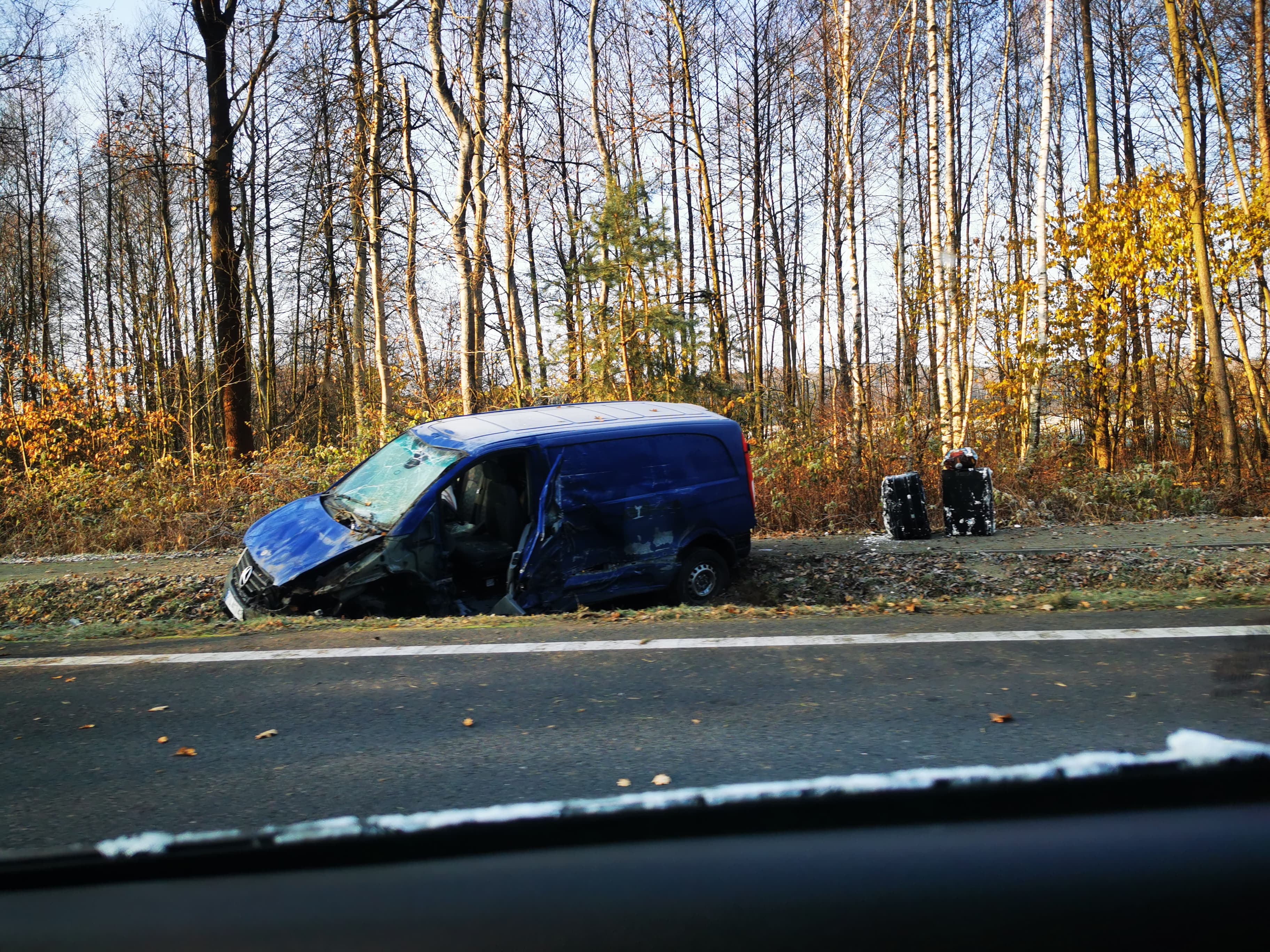Wypadek na DK numer 9 w powiecie kolbuszowskim - Fot. Michał