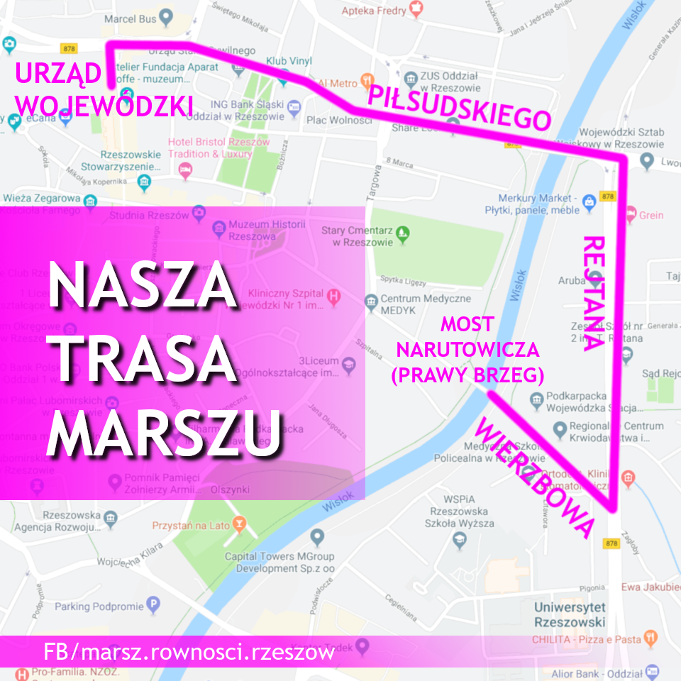 Zmiana trasy Marszu Równości w Rzeszowie - Zdjęcie główne