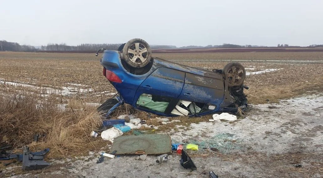 Zdarzenie na drodze pomiędzy miejscowościami Futory i Lubaczów.