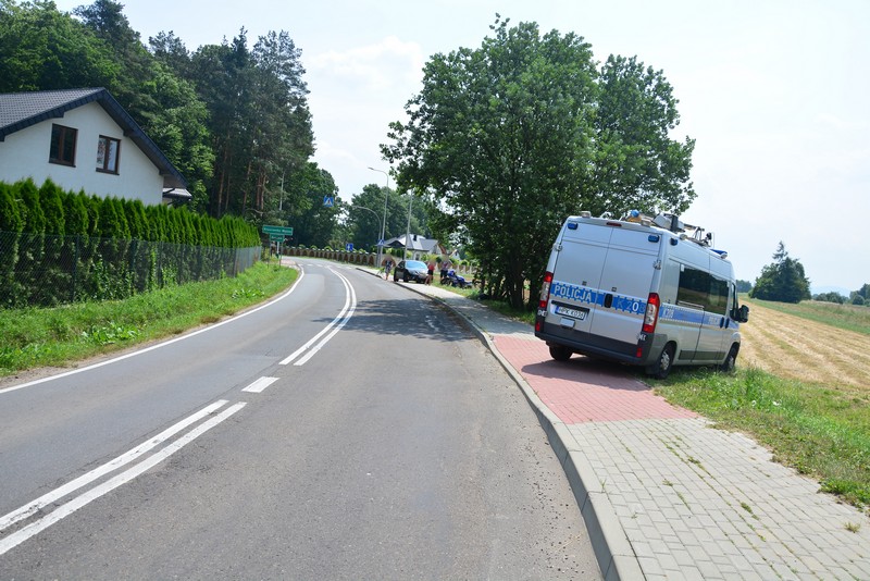 Motocyklista trafił do szpitala - Zdjęcie główne