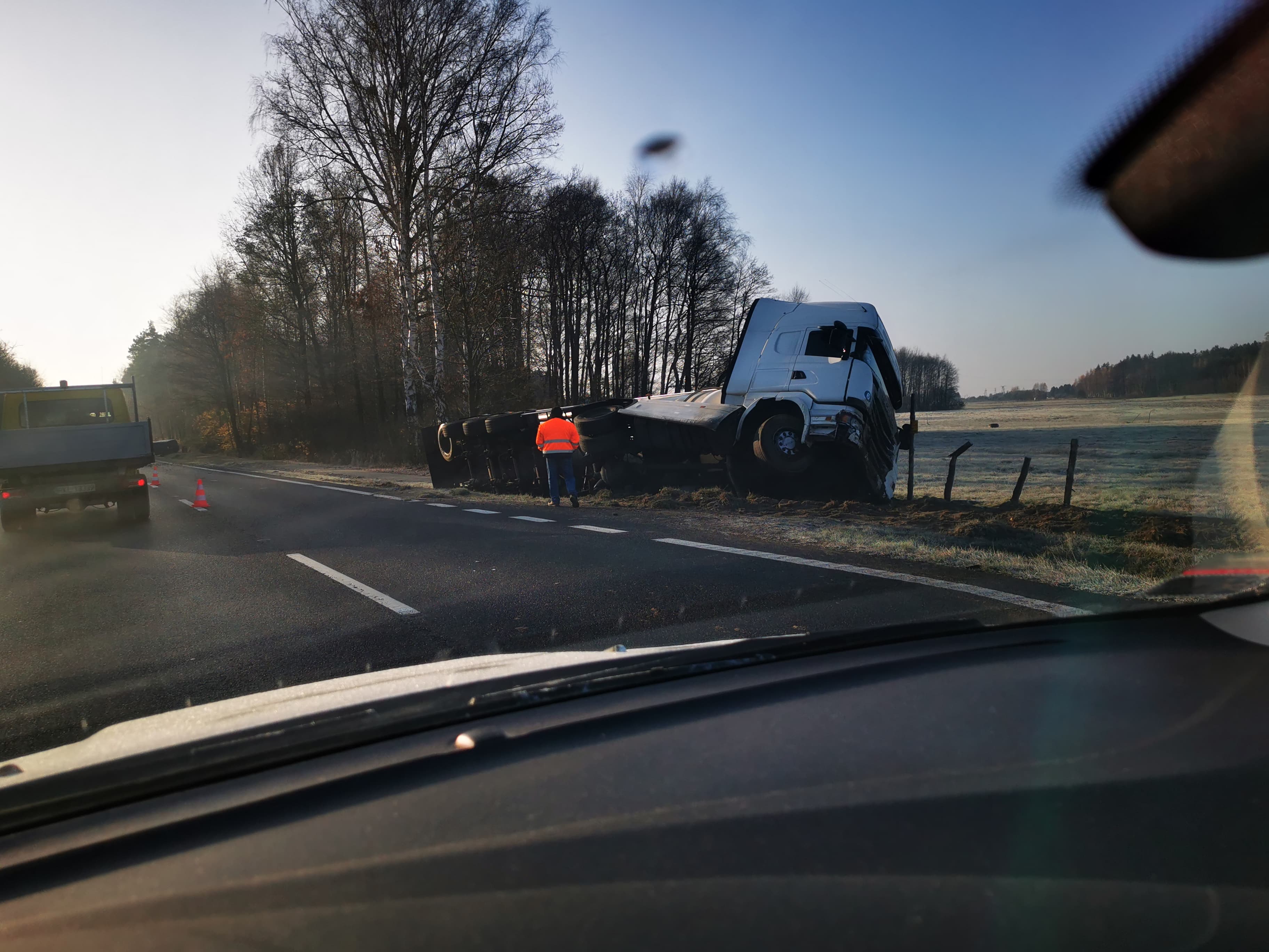Wypadek na DK numer 9 w powiecie kolbuszowskim - Fot. Michał