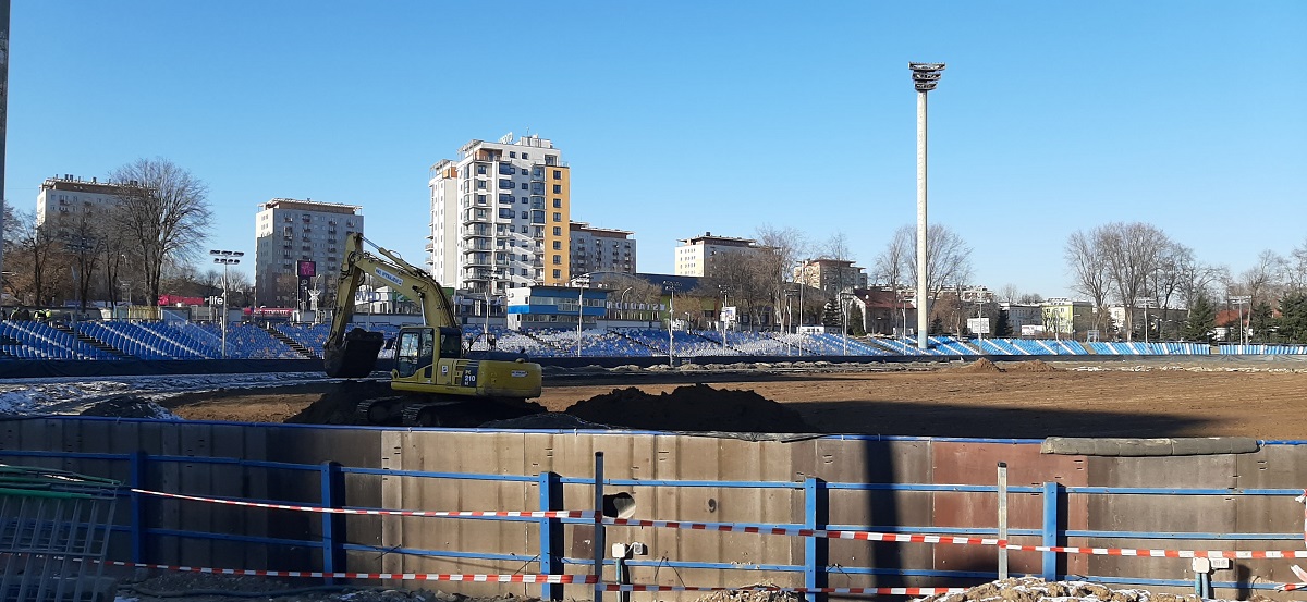Zdjęcia z remontu Stadionu Miejskiego w Rzeszowie