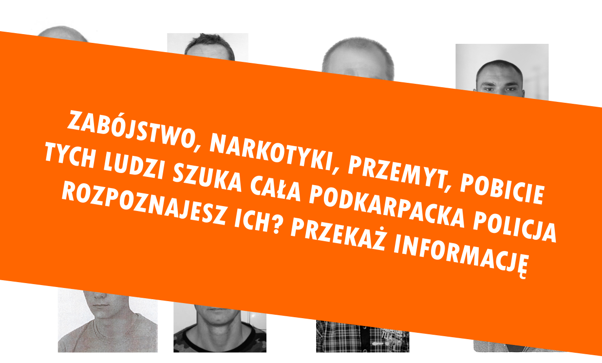 Zabójstwo, narkotyki, przemyt, pobicie... Szuka ich CAŁA PODKARPACKA POLICJA [FOTO] - Zdjęcie główne