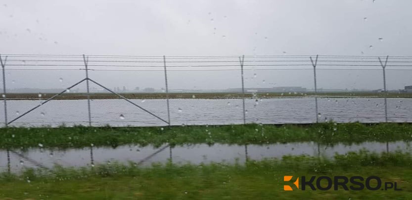 MIELEC: Lotnisko zamieniło się w jezioro! W Chorzelowie też trudna sytuacja - Zdjęcie główne