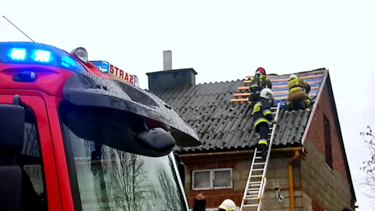 Straż pożarna podsumowała skutki silnych wichur na Podkarpaciu
