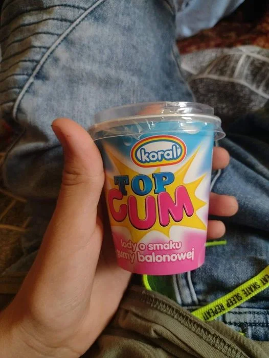 Lody o smaku gumy do żucia Top GUM firmy Koral