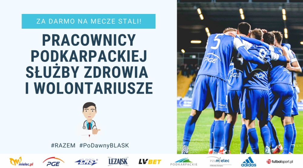 Medycy za darmo na mecze Stali - Zdjęcie główne