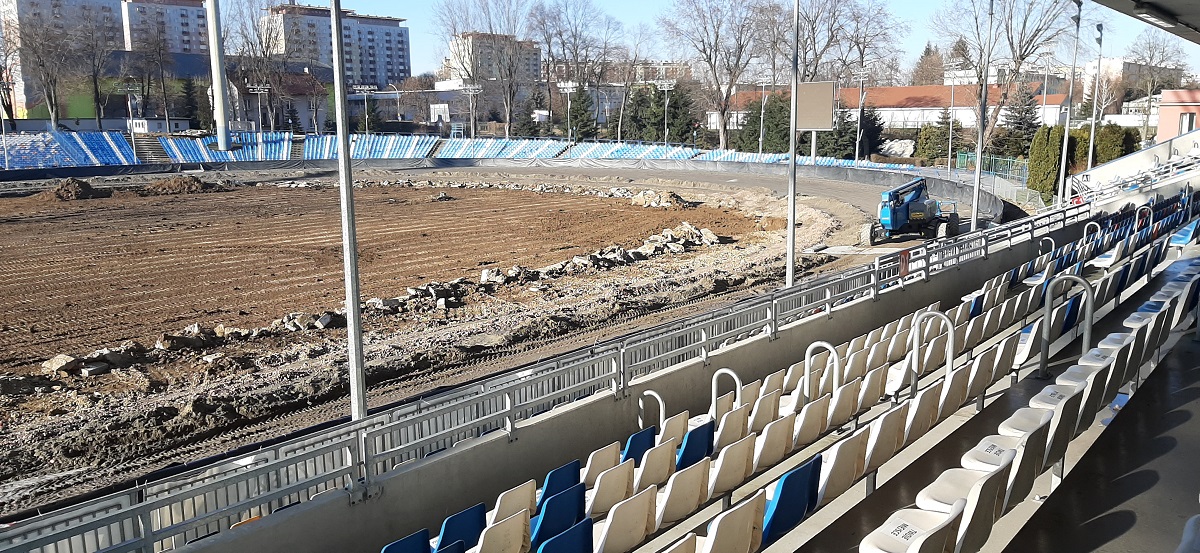 Zdjęcia z remontu Stadionu Miejskiego w Rzeszowie