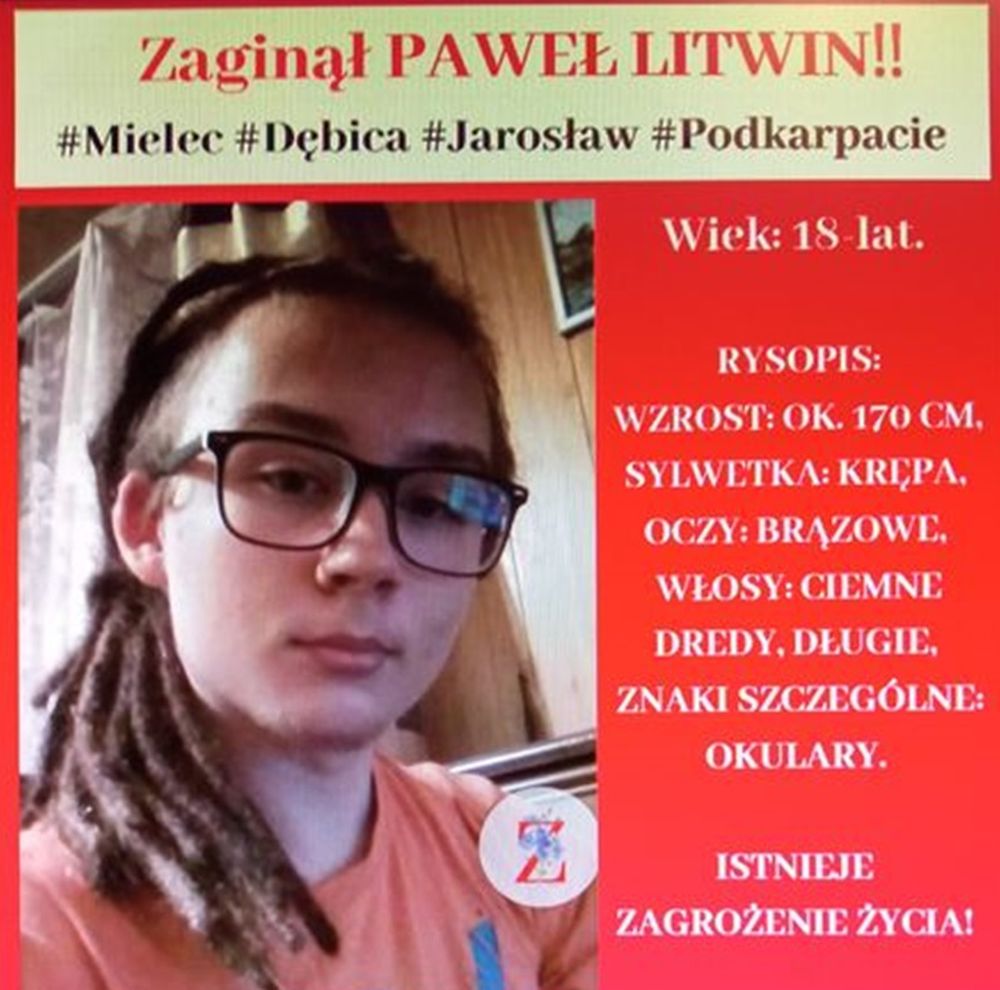 Trwają poszukiwania zaginionego 18-latka - Zdjęcie główne