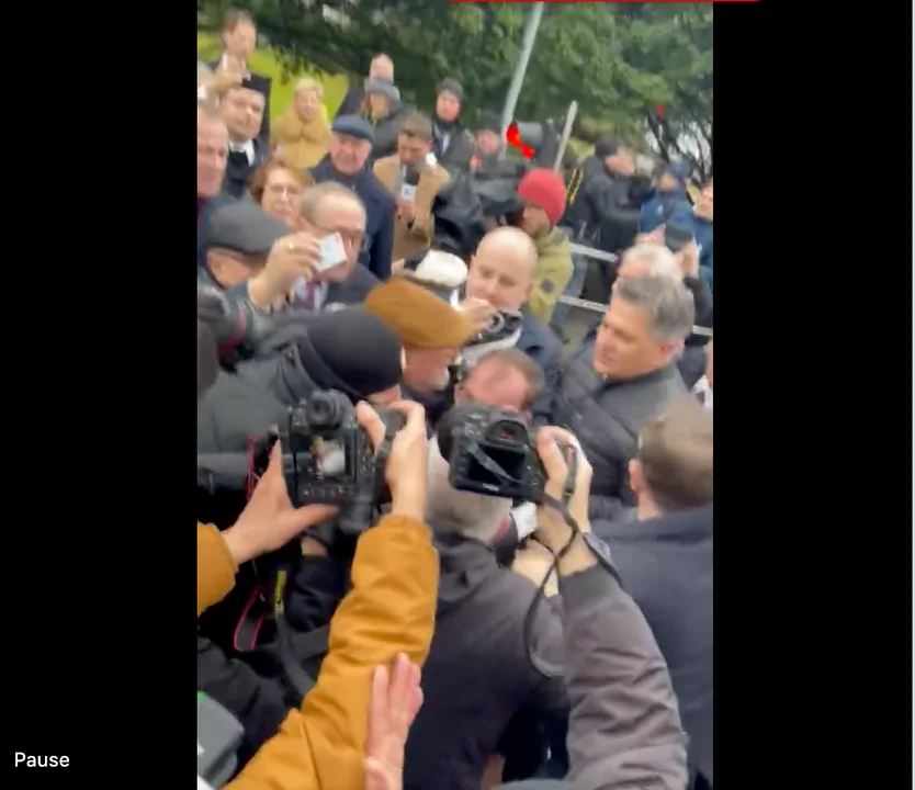 Przepychanki w Sejmie. Mariusz Kamiński i Maciej Wąsik próbowali wejść do budynku [VIDEO] - Zdjęcie główne
