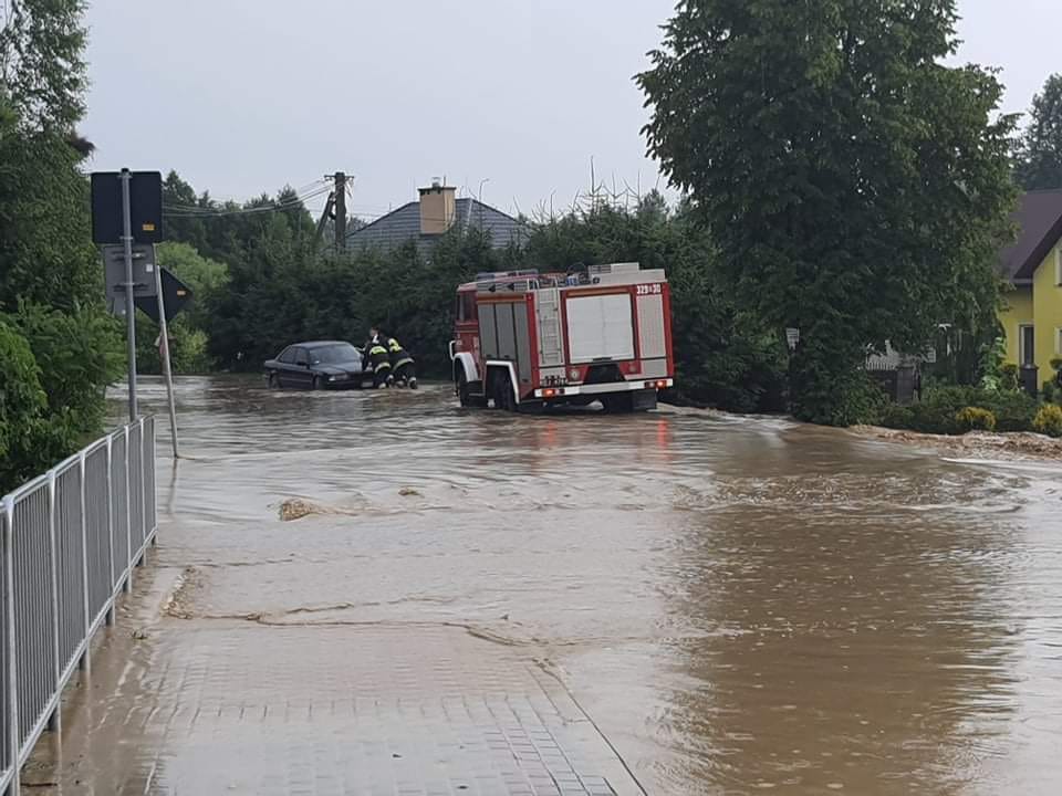 Zalany Chmielnik w powiecie rzeszowskim