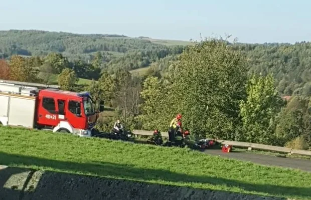 DRAMAT na drodze! Nie żyje motocyklista! [RELACJA ŚWIADKA] - Zdjęcie główne