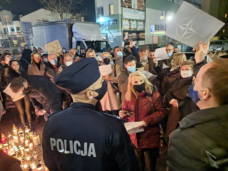 Protesty w Dębicy. Dwie osoby zatrzymane przez policję
