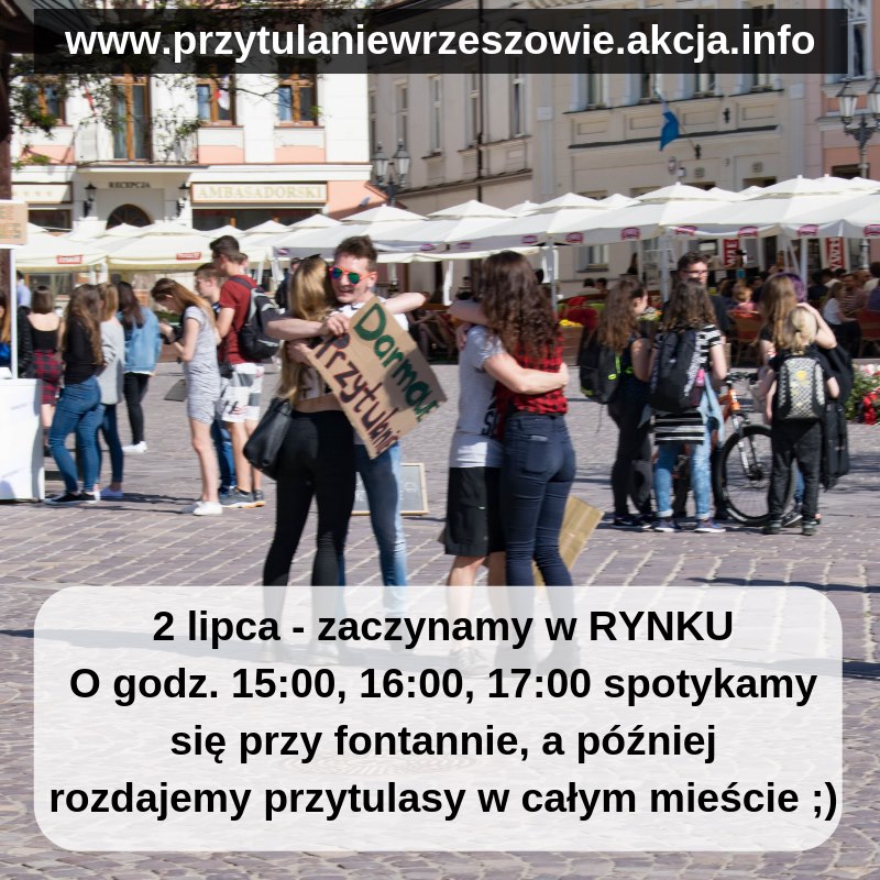 Przyjdź dziś na Rynek i... przytul się. Nie przegap tego! [FILM] - Zdjęcie główne