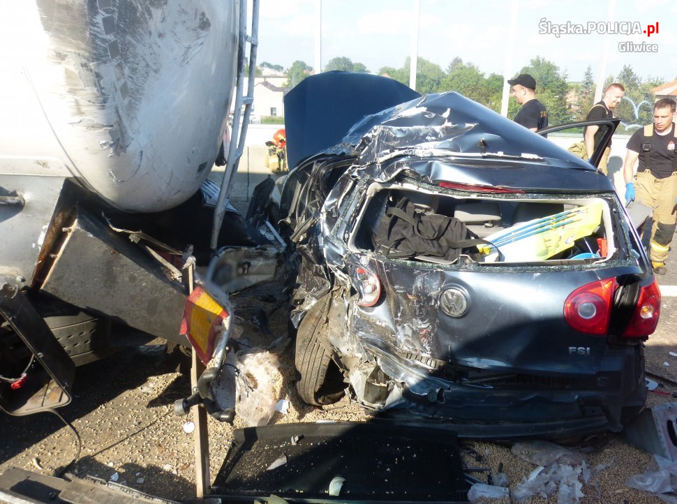 Wypadek na autostradzie A4