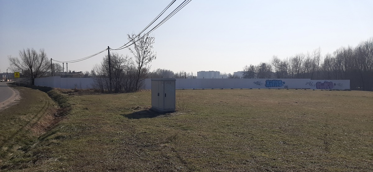 Ogrodzenie pomiędzy ul. Kwiatkowskiego i Żwirownią