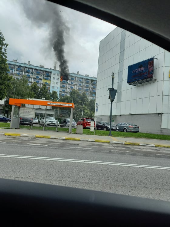 Pożar na rzeszowskim Podwisłoczu