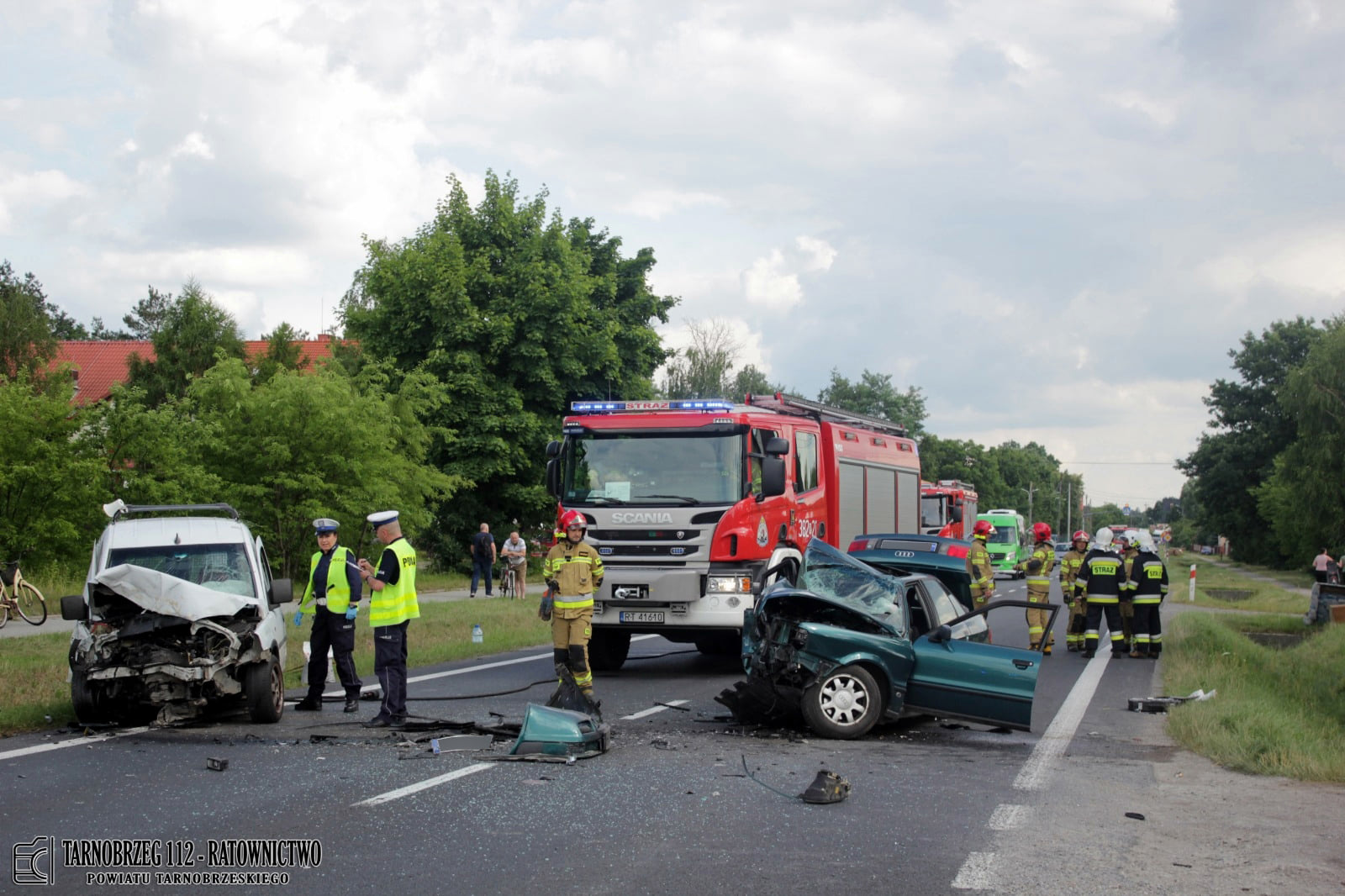 WYPADEK na krajowej "9"! Droga była zablokowana! [MAPA, AKTUALIZACJA, ZDJĘCIA] - Zdjęcie główne