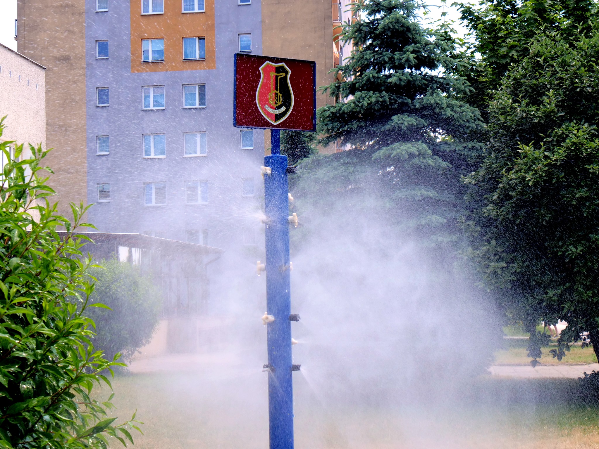 Mgiełki wodne w Stalowej Woli.