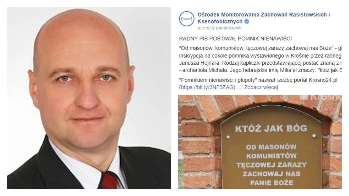 Radny PiS z Podkarpacia i jego kapliczka. "Któż jak Bóg. Od masonów, komunistów, tęczowej zarazy zachowaj nas Boże" - Zdjęcie główne