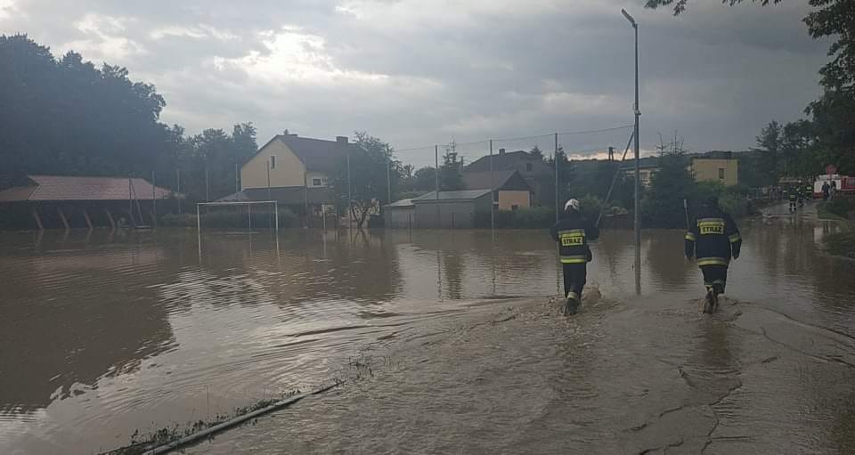 Zalany Chmielnik w powiecie rzeszowskim