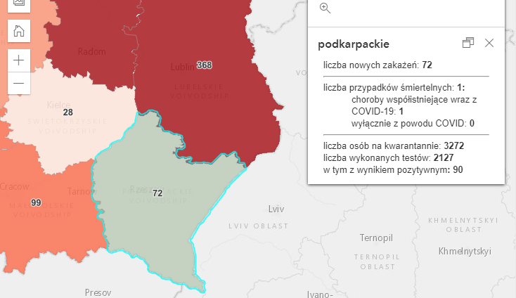 Sytuacja epidemiczna na Podkarpaciu - 72 nowe zakażenia [8 października] - Zdjęcie główne