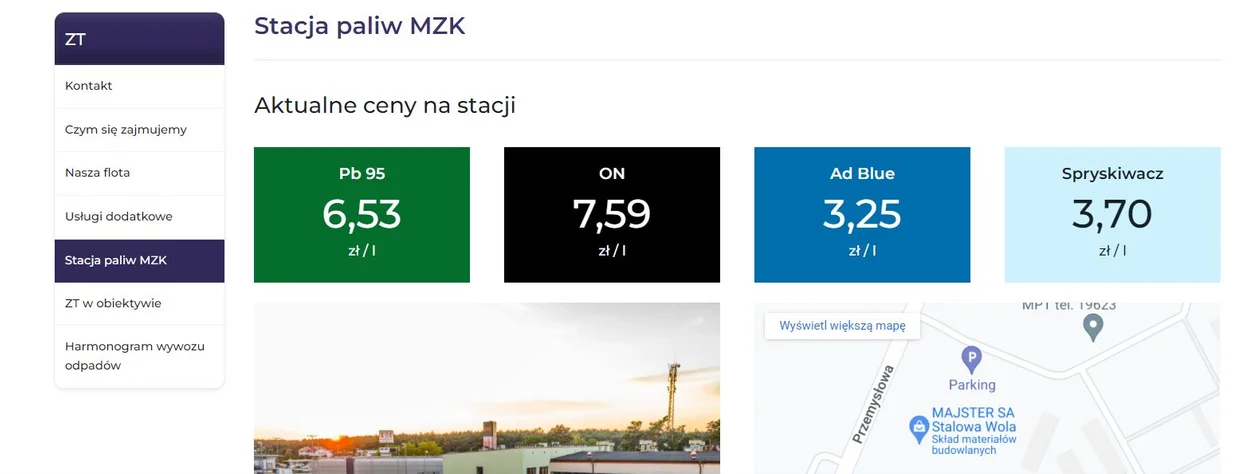 Stacja paliw MZK Stalowa Wola