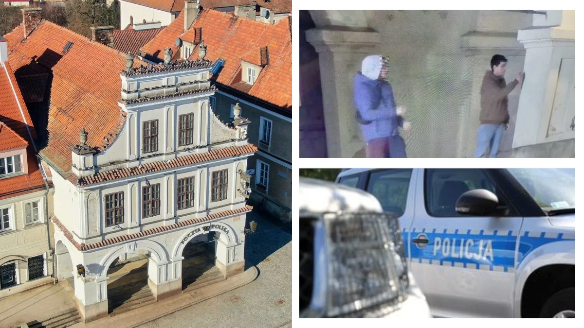 Wandale malowali graffiti na zabytkowej kamienicy w Sandomierzu. Zostali złapani ponieważ zapomnieli o jednym szczególe... - Zdjęcie główne