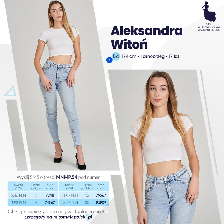 Miss Nastolatek Województwa Małopolskiego - Aleksandra Witoń - Tarnobrzeg