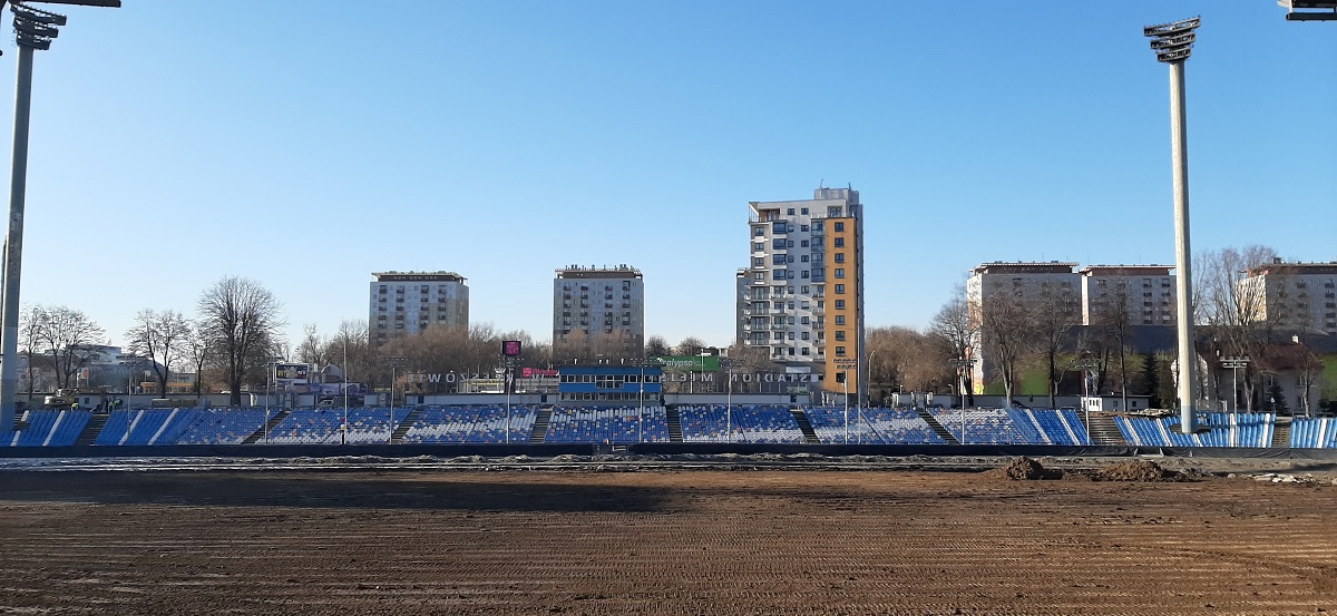 Zdjęcia z remontu Stadionu Miejskiego w Rzeszowie