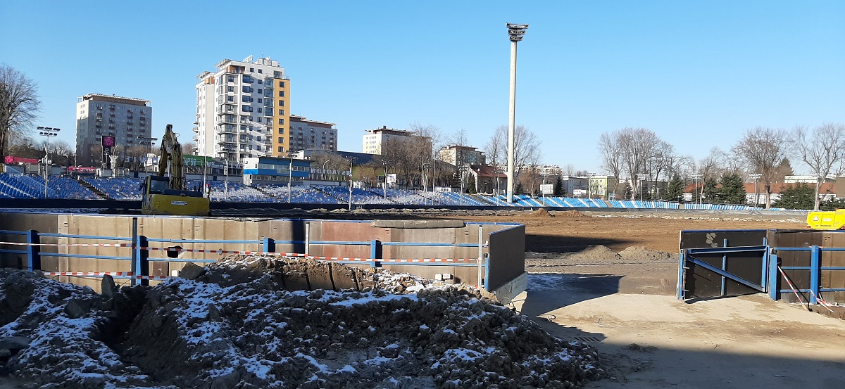 Zdjęcia z remontu Stadionu Miejskiego w Rzeszowie