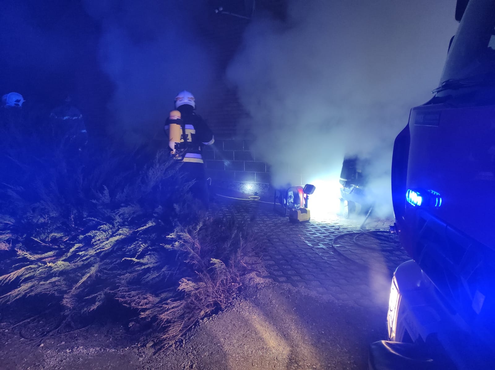 Pożar kotłowni w Wiewiórce - Zdjęcie główne