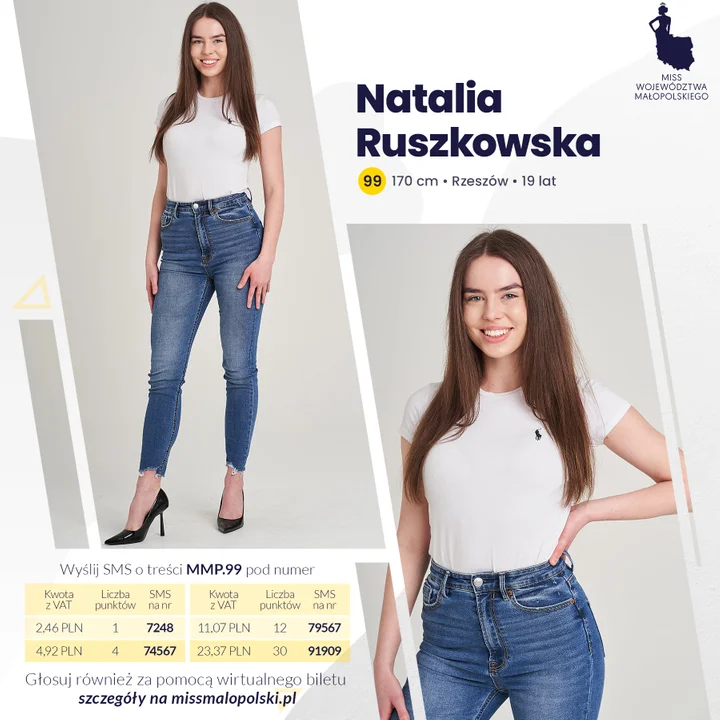 Miss Województwa Małopolskiego - Natalia Ruszkowska - Rzeszów