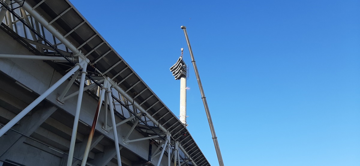 Zdjęcia z remontu Stadionu Miejskiego w Rzeszowie