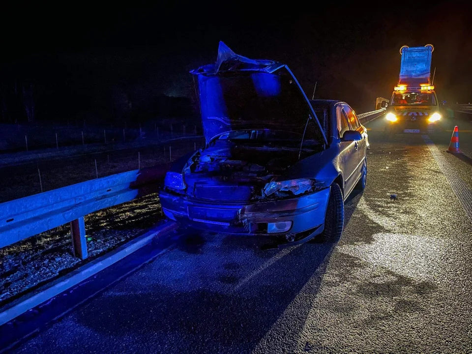 Wypadek na autostradzie A4 koło Łańcuta. 10-latek został ranny - Zdjęcie główne