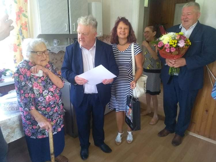 Pani Zofia Tomkiewicz z Rymanowa-Zdroju obchodzi swoje setne urodziny
