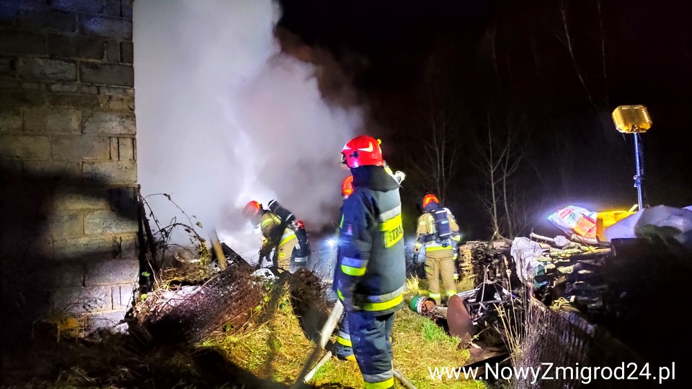 Budynek gospodarczy stanął w płomieniach - Zdjęcie główne