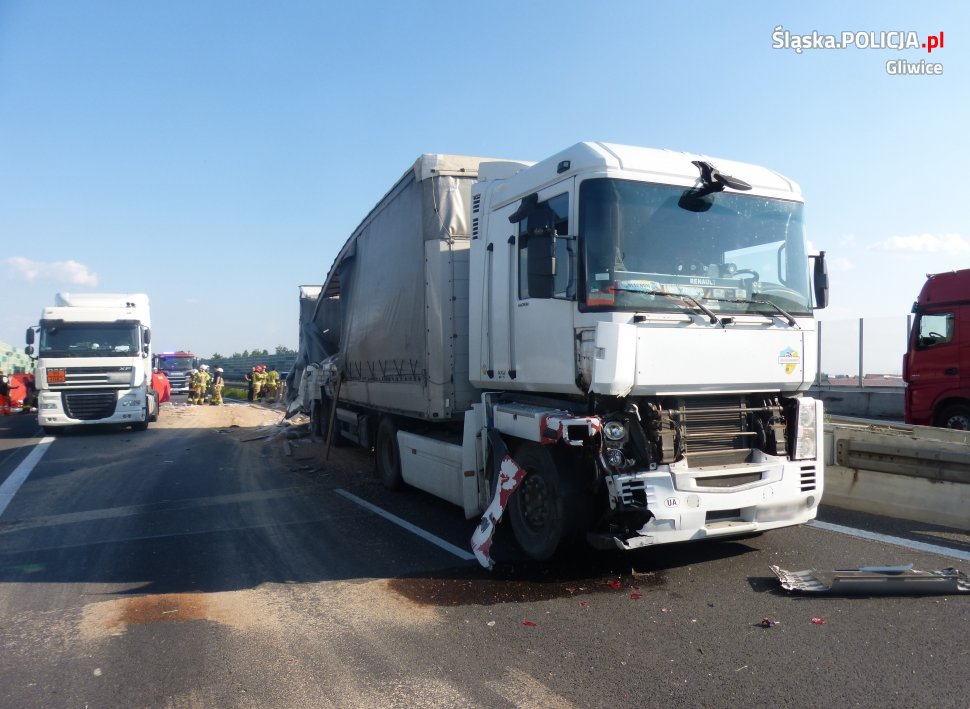 Wypadek na autostradzie A4