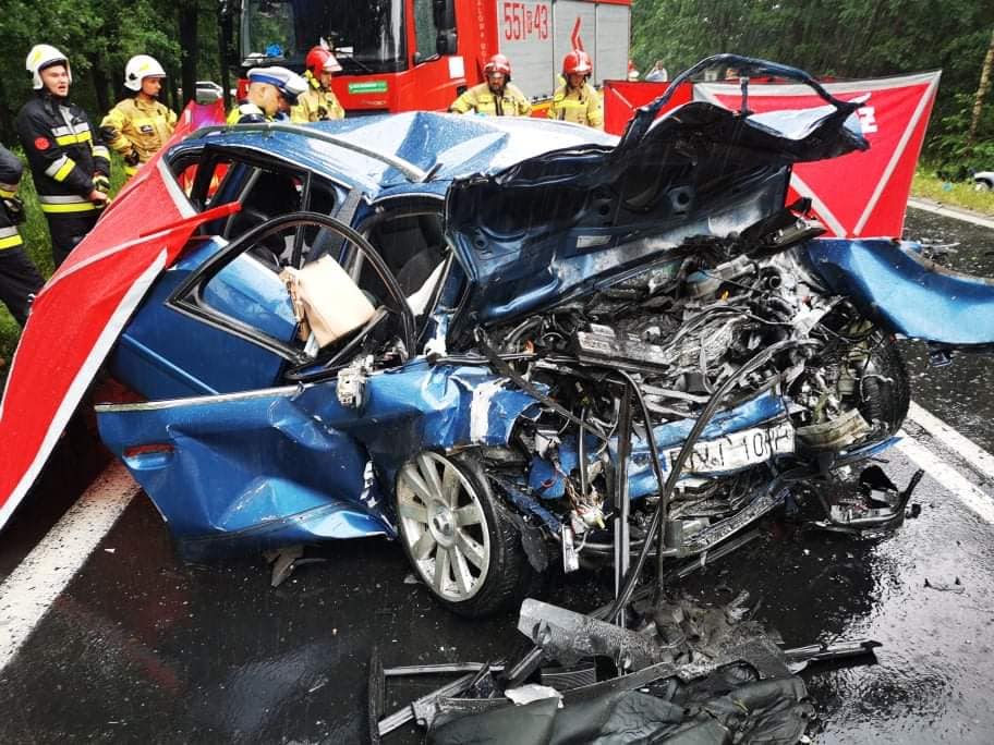 Tragiczny wypadek na trasie Tarnobrzeg - Stalowa Wola.