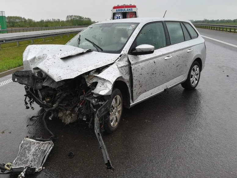 [PILNE] Wypadek na autostradzie A4 - Zdjęcie główne