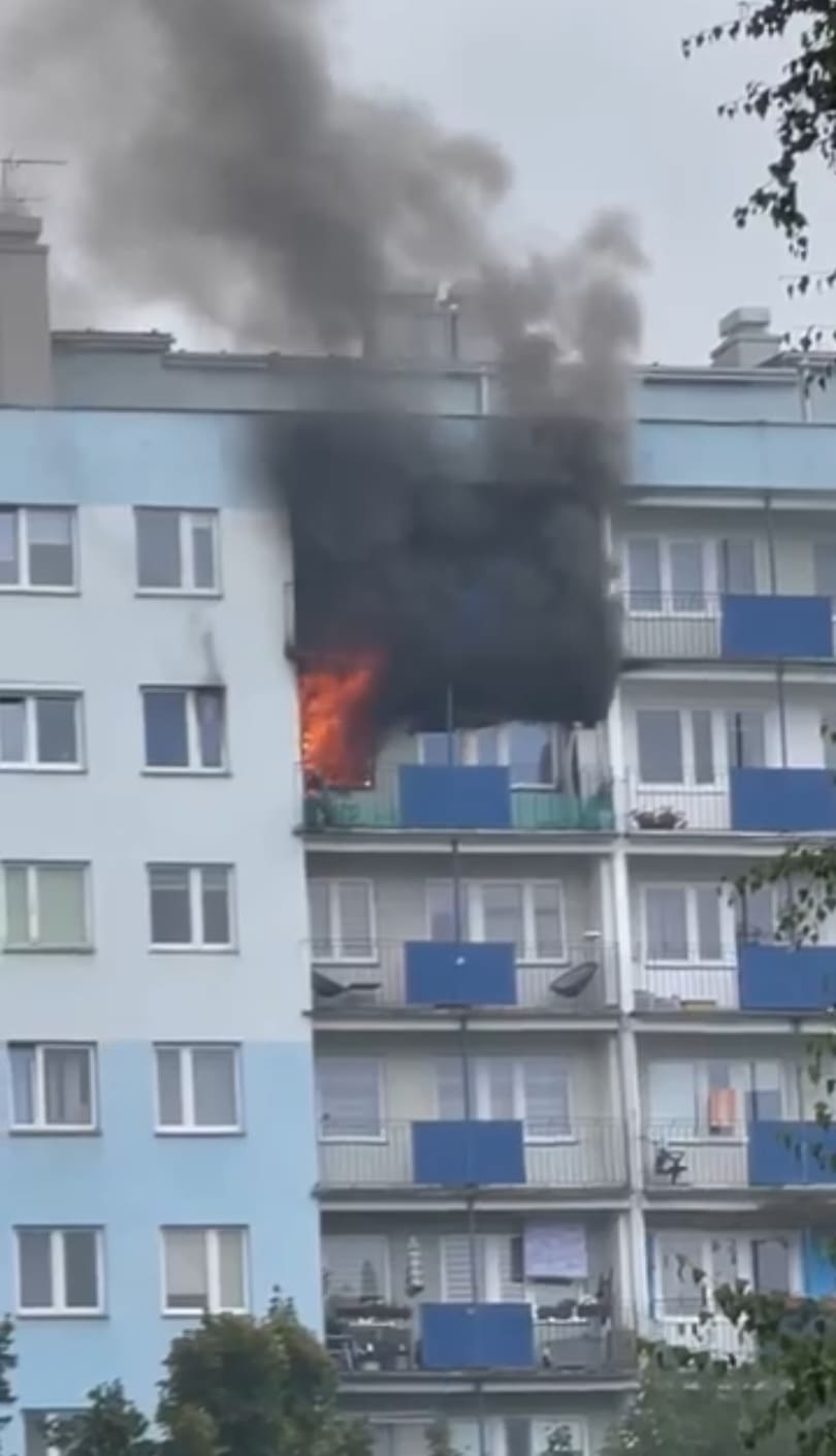 Pożar na rzeszowskim Podwisłoczu