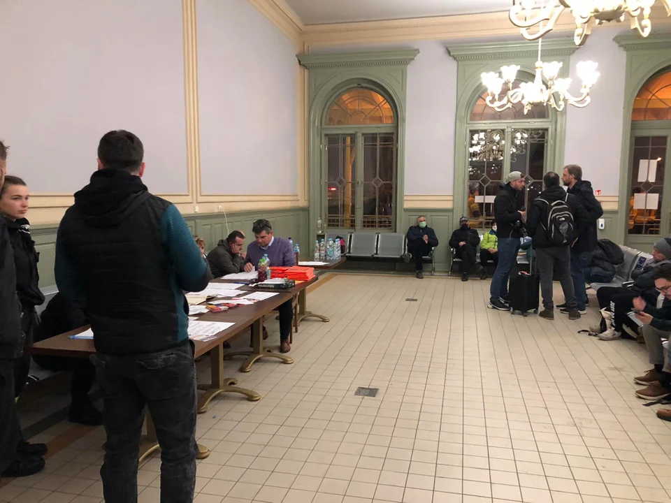 Punkt recepcyjny w Przemyślu.