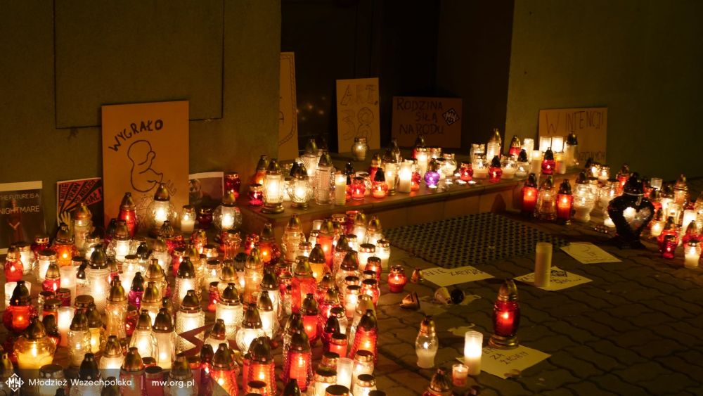 Młodzież Wszechpolska z Rzeszowa pozdrawia feministki [FOTO] - Zdjęcie główne