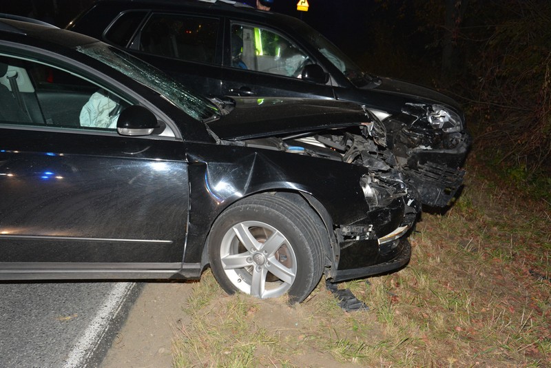 Wypadek w Przybówce. Zderzenie trzech samochodów, cztery osoby ranne. Sprawcą pijany kierowca [ZDJĘCIA] - Zdjęcie główne