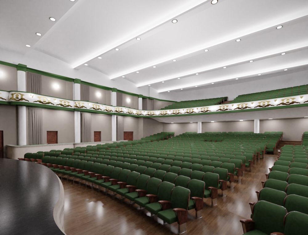 Wizualizacja odnowionego Miejskiego Domu Kultury w Stalowej Woli.